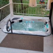 Custom hot tub installation